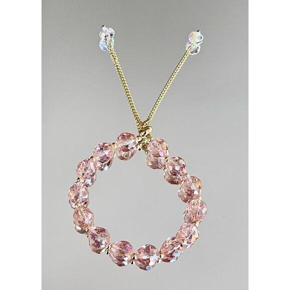 Pink Swarovski Beaded Bracelet - Picture 10 of 10